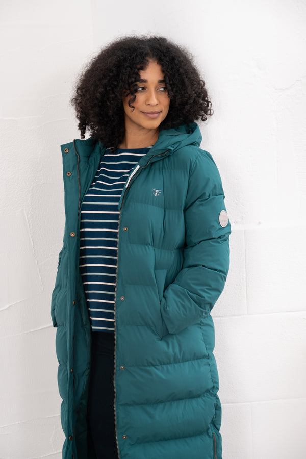 Lighthouse Savannah Women's Longline Padded Coat – Recycled Polyester
